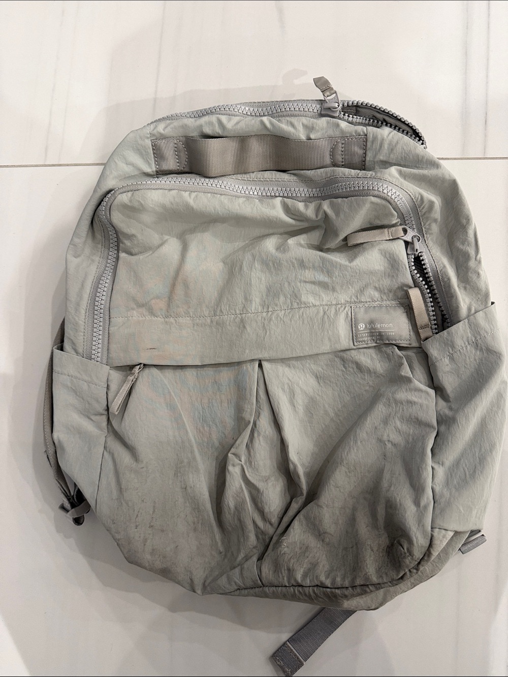 Lulu Lemon Light Gray Everyday Backpack